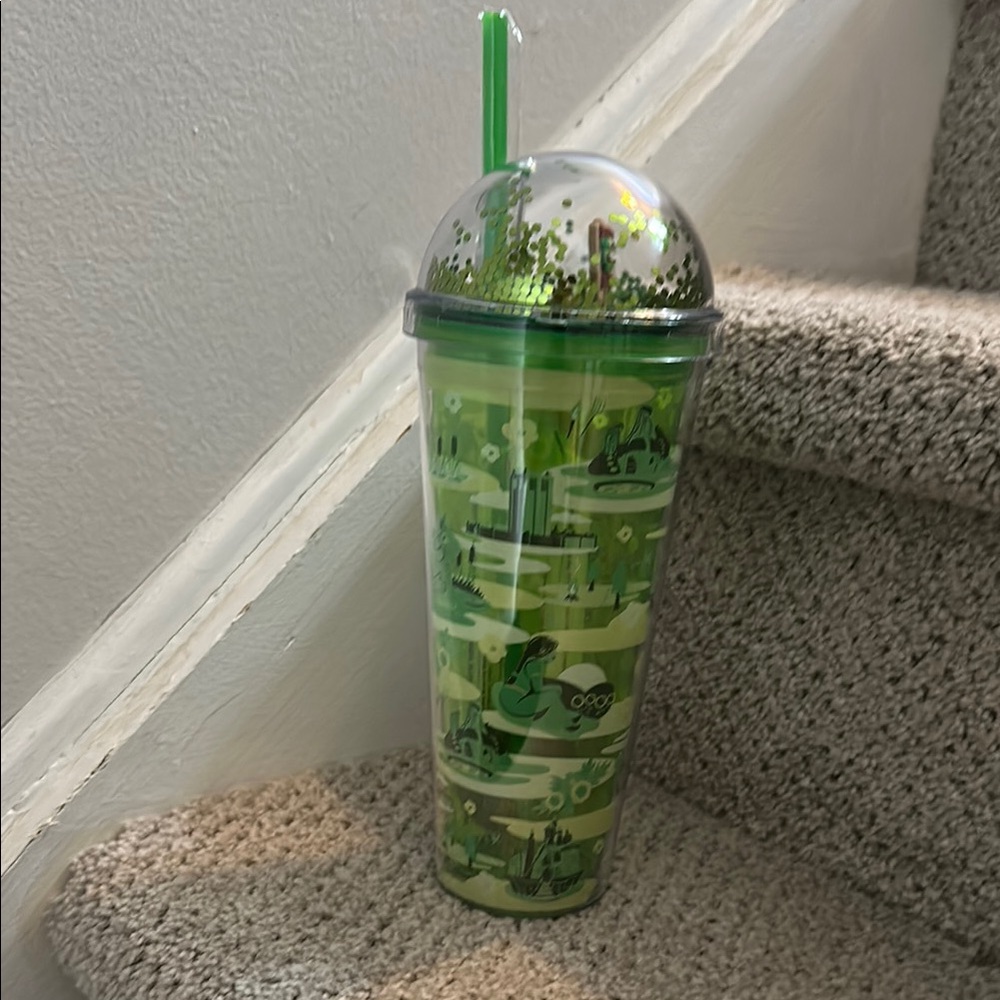 Silver Buffalo Shrek beware Ogre Dome Glitter Top Travel Tumbler - BRAND NEW!